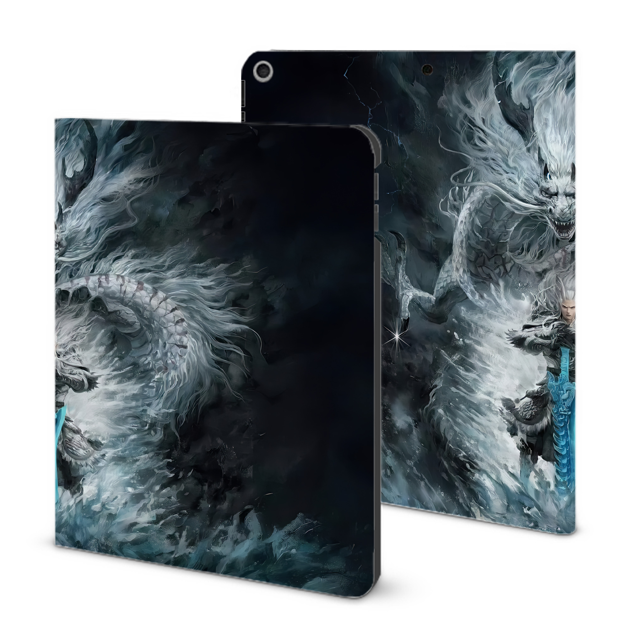 （画像用） Ne Zha 2 ナタ 魔童の大暴れ IPad ケース ブック型 PUレザー TPU 耐衝撃 軽量 薄型 ペン収納なし 全面保護 IPad 各モデル対応